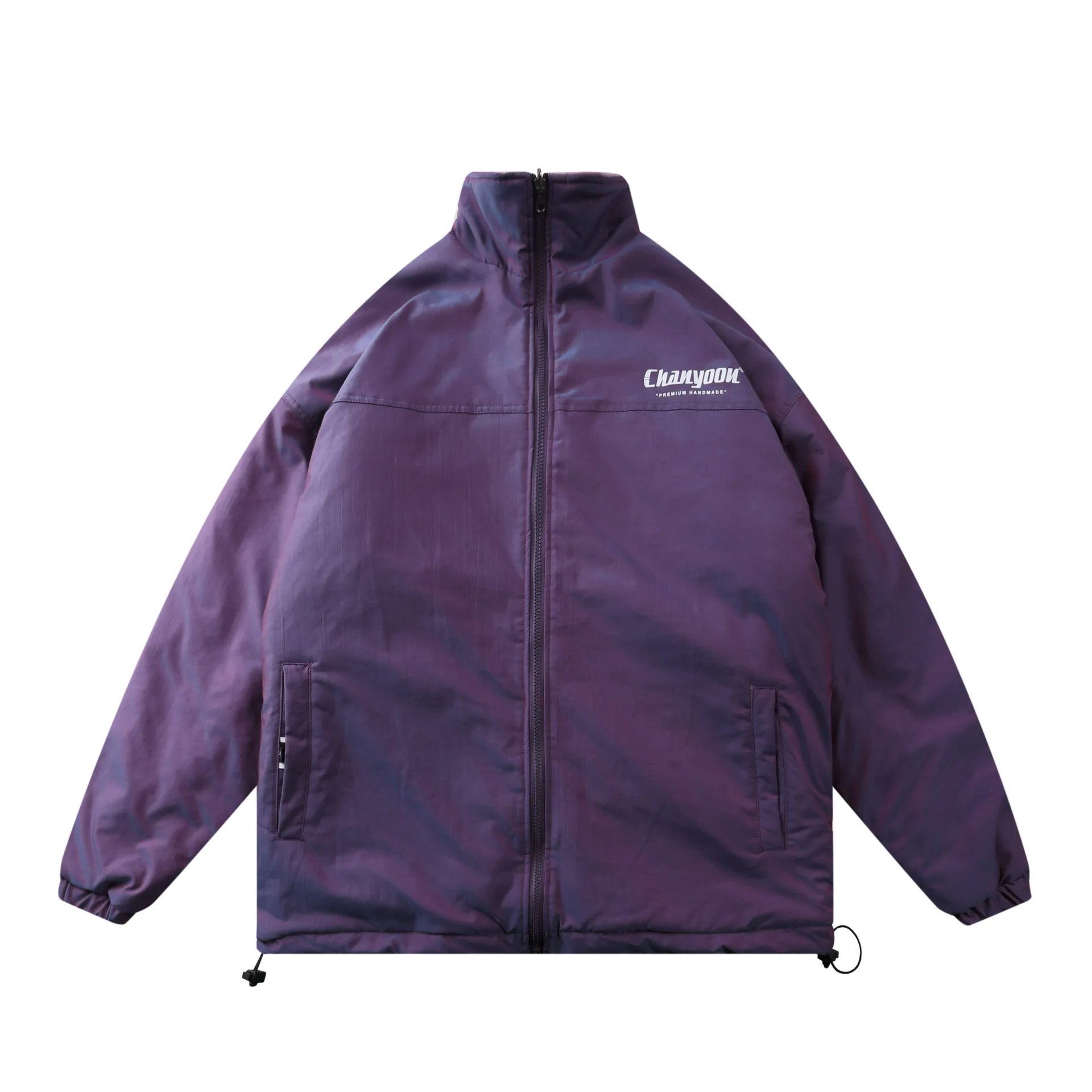 National Tide Lamb Wool Padded Jacket men's Loose Oversize Functional Two-sided Velvet Down Jacket for Men