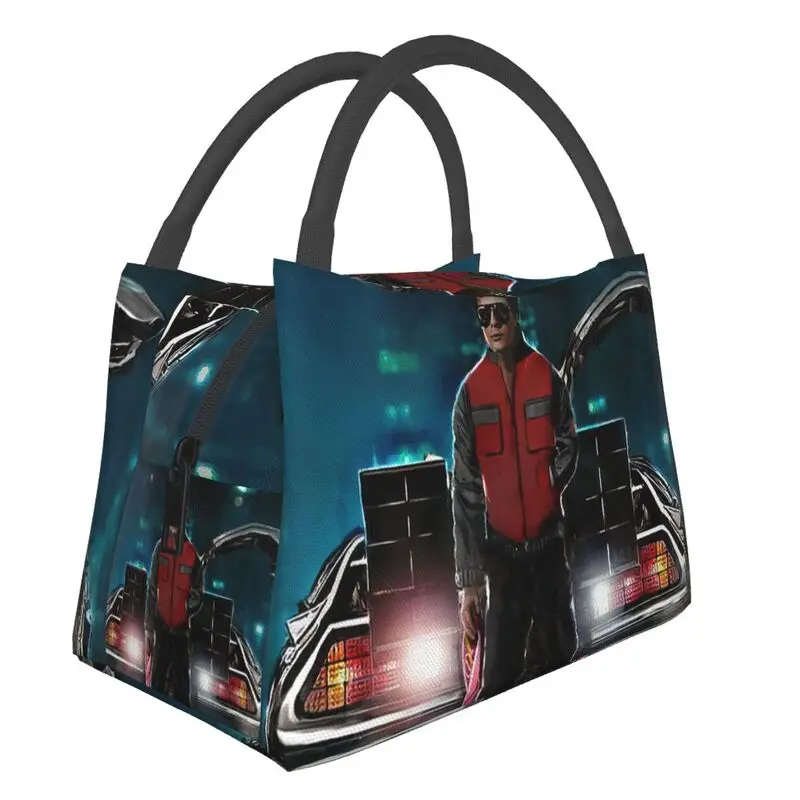 

Back To The Future Insulated Lunch Bag for Women Leakproof American Science Fiction Thermal Cooler Lunch Tote Work Picnic
