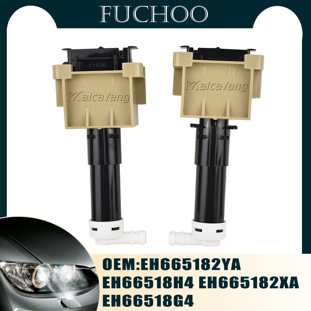 

Car Accessories New Left&Right Headlight Washer Nozzle Jet & Cover Caps For Mazda CX-7 2010- EH665182YA EH66518H4 EH665182XA