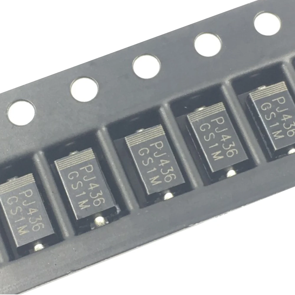 

100 шт./лот GS1M SMA DO-214AC 1A/1000V выпрямительный диод, новый оригинальный