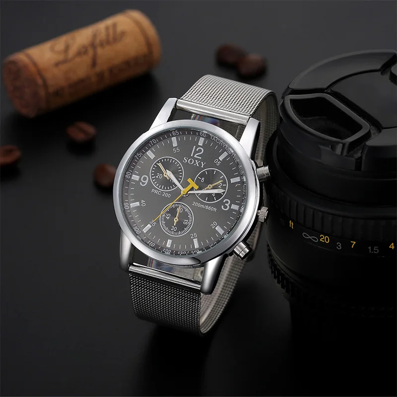 

SOXY Luxury Brand Watch Full Steel Sport Watch Men Watch Fashion Men's Watches Clock saat reloj hombre relogio masculino