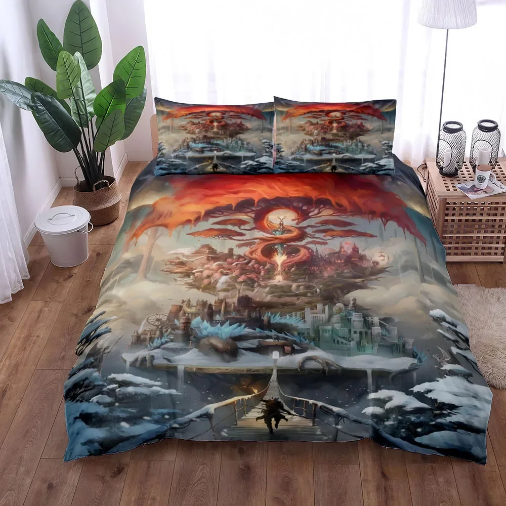 Комплект постельного белья с изображением дракона