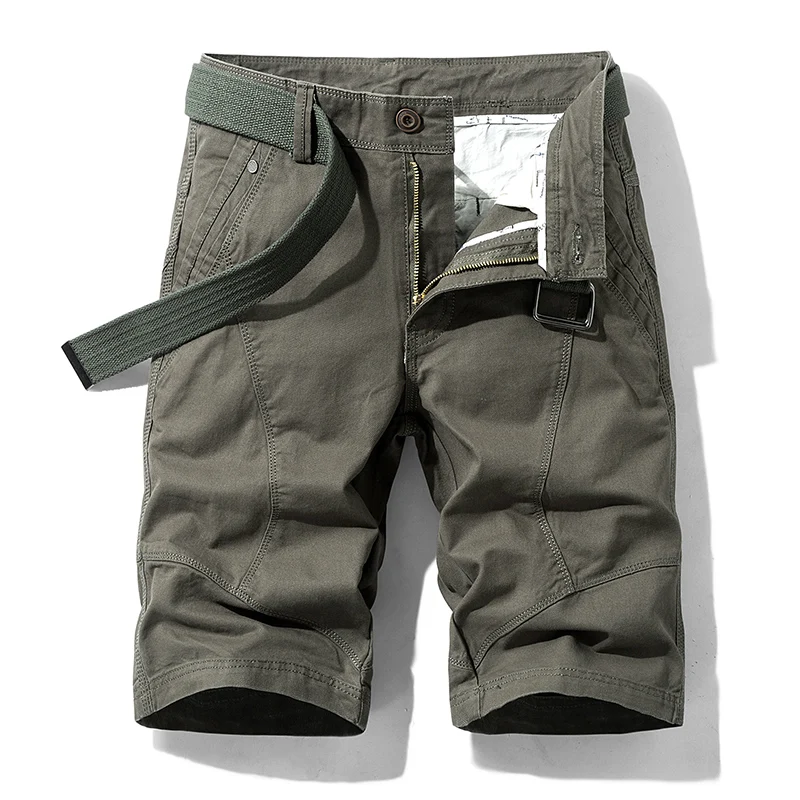 cargo shorts men cool solid color summer hot sale cotton casual men short pants brand clothing comfortable camo men cargo shorts free global shipping