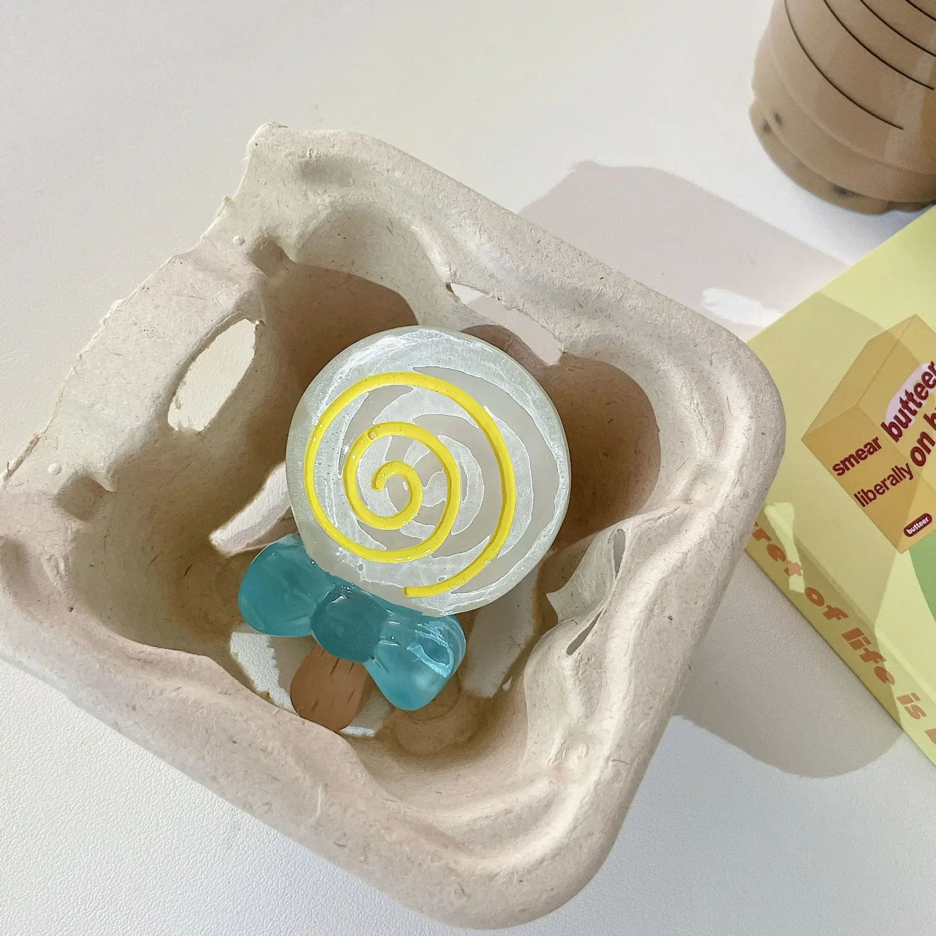 Забавная имитация конфетной палочки держатель для телефона настольная