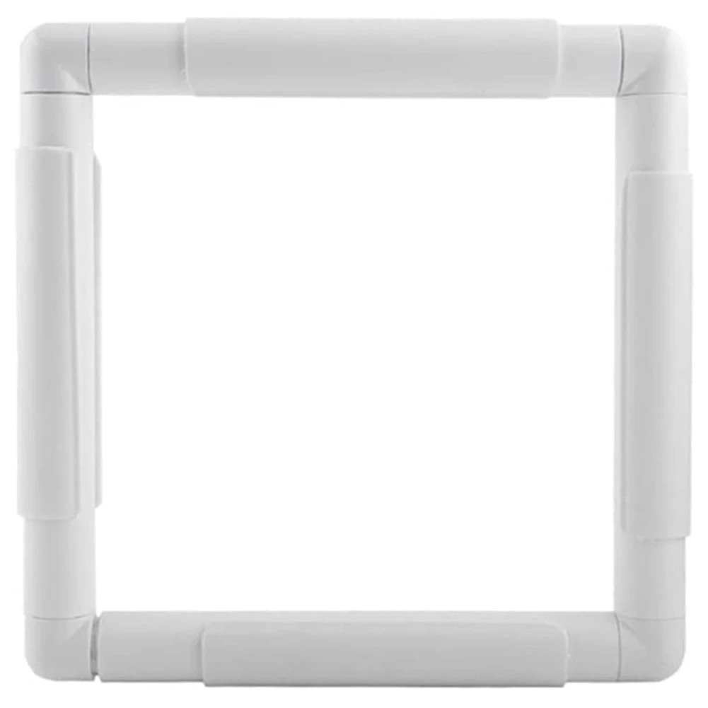 Hoop 6 X 6 Inch Plastic Cross Stitch Frame Clip Hoops Craft Embroidery Snap Frame Hoop