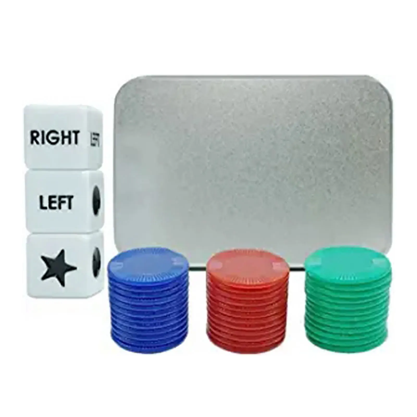 

CRL Dice Game Interesting 3 Dices And 36 Chips Popular Fun High-energy For Party Family Drinking English Version