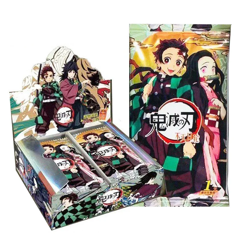 

Demon Slayer Cards Packs Tcg Collection Box Nezuko Anime Table Playing Games Gift Kids Toys