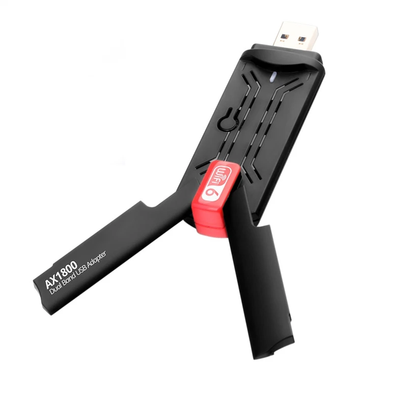 

1800 Мбит/с Wifi 6 USB 3,0 адаптер 2,4G 5,8G WiFi6 Dongle сетевая карта поддержка Win 7 10 11 PC