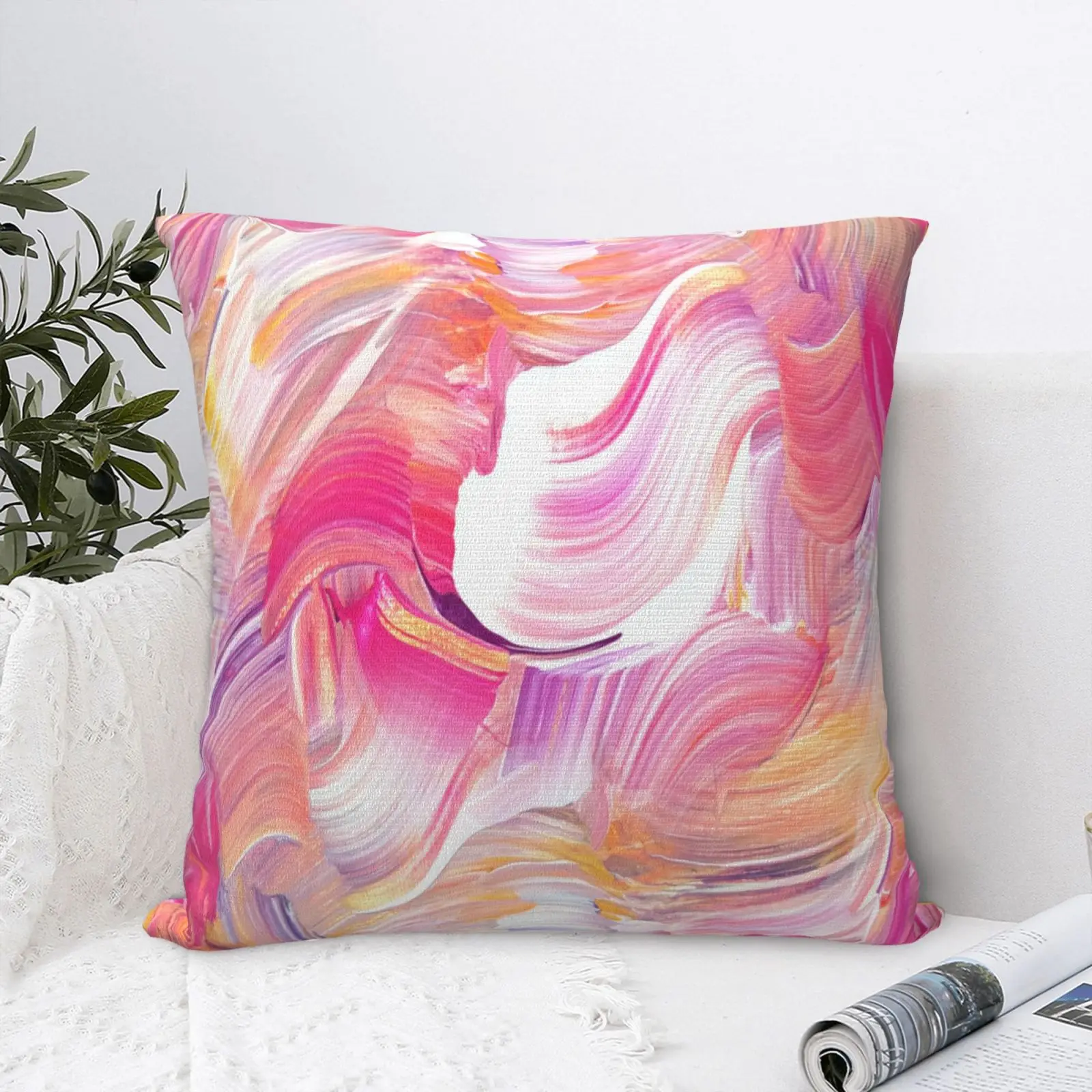 

Abstract Oil Painting 10 Pillow Case Pillow Cases Cushions Soft Pillowcases Black Pillow Case White Accessories For Home Decor