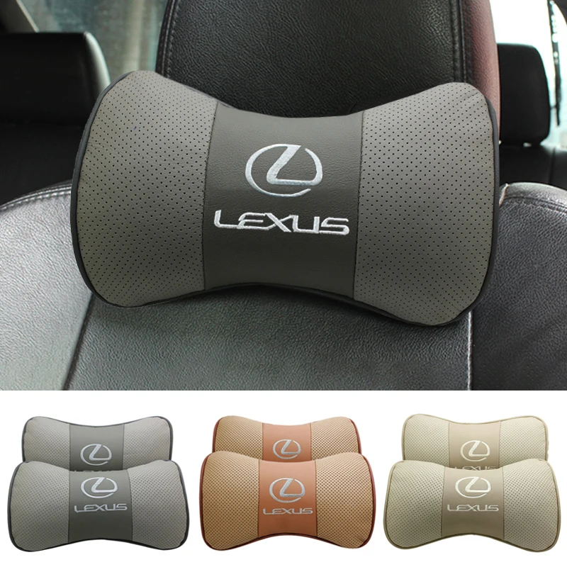 

Car Neck Pillow Seat Headrest Pillow for Lexus Logo IS300 GX470 RX450 ES300 ES330 ES350 GX460 CT200H NX300 Accessories Interior