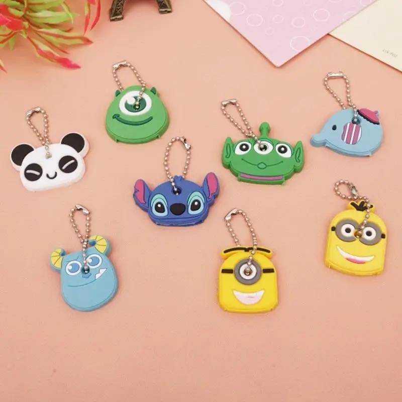 

Disney Stitch Keychain Lilo&Stitch Cute Doll Variety of Cartoon Keyring Fashion Couple Bag Ornament PVC Soft Chain Pendant Gift