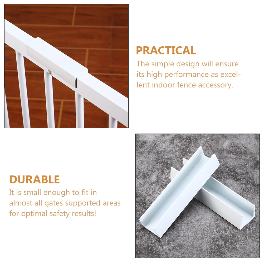 6 Pcs Safety Door Reinforcement Slot Pet Gate Support Feet Groove Fence Fittings Baby Rebar Accessories enlarge