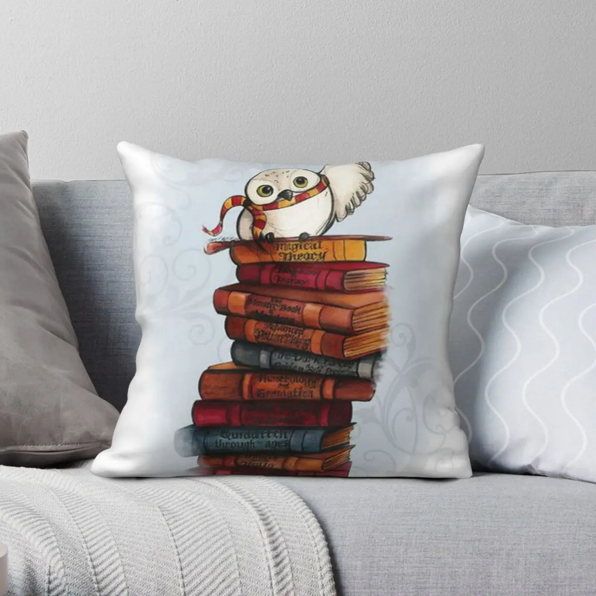 

Hedwig Square Pillowcase Polyester Linen Velvet Printed Zip Decor Sofa Seater Cushion Cover 45x45