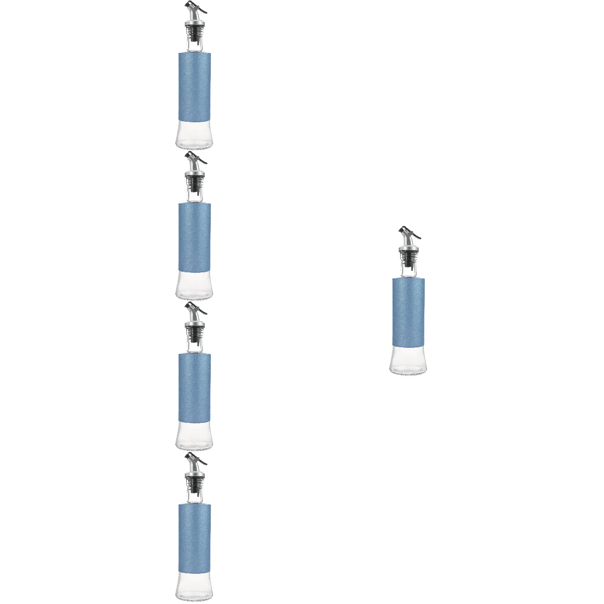 

5 Sets Kitchen Oil Dispenser Bottle Clear Oil Dispenser Bottle Oil Pourer Cooking Oil Dispenser for Home