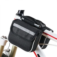 universal bicycle bag front beam bag mtb road mountain bike mobile phone bag upper tube bag saddle bag outdoor cycling equipment