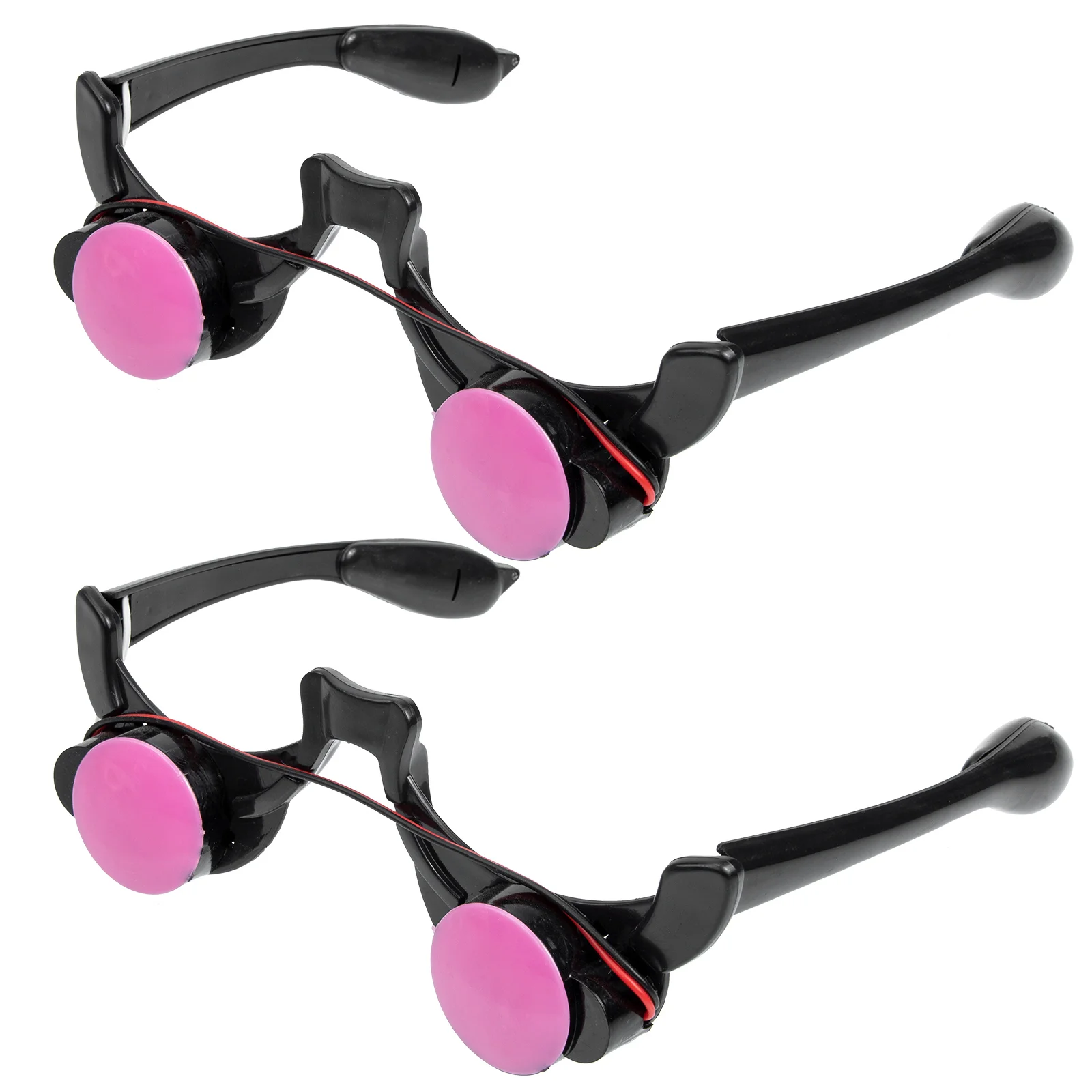 

2 Pcs Prom Props Clown Lighting Glasses LED Ornaments Party Decors Decorations Women