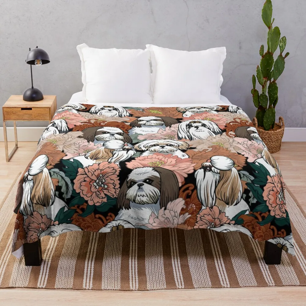 

Because Shih Tzu Throw Blanket designer blankets decorative throw blanket