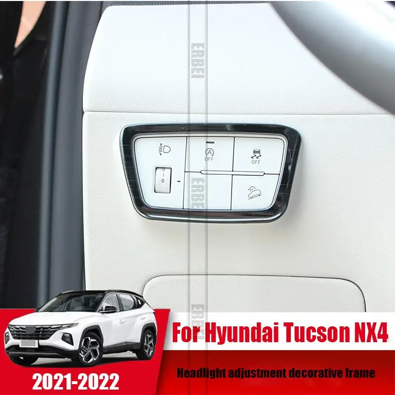 

For Hyundai Tucson NX42021 2022 headlight adjustment decorative frame patch modified stickers beautiful atmosphere
