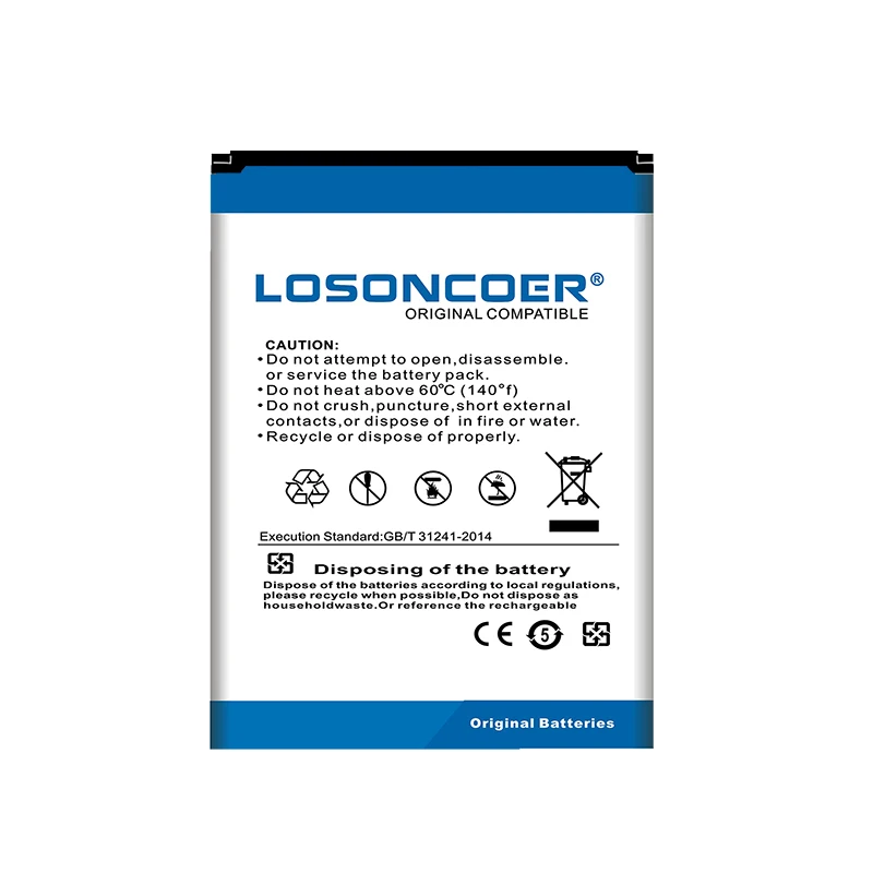 Аккумулятор LOSONCOER 2300 мАч Q4202 для мобильного телефона Micromax | Мобильные телефоны и