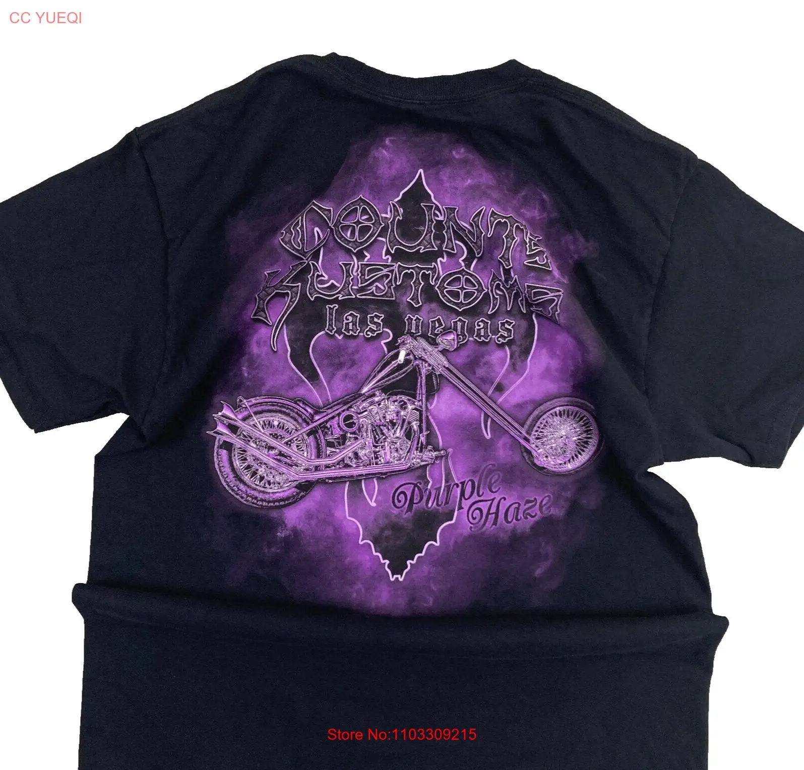 Футболка Counts Kustoms Las Vegas Purple Haze мужская большая L Mall Goth Bikercore