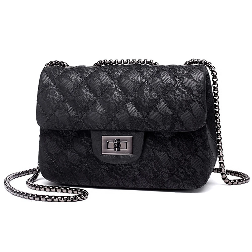 

women's lace handbag, flap handbag with chain, luxury brand, women's strap bag, mobile wallet