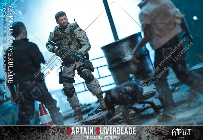 В наличии Deluxe Edition масштаб 1/12 Patriot studio CAPTAIN SLIVERBLADE BSAA Крис Редфилд 6-дюймовая