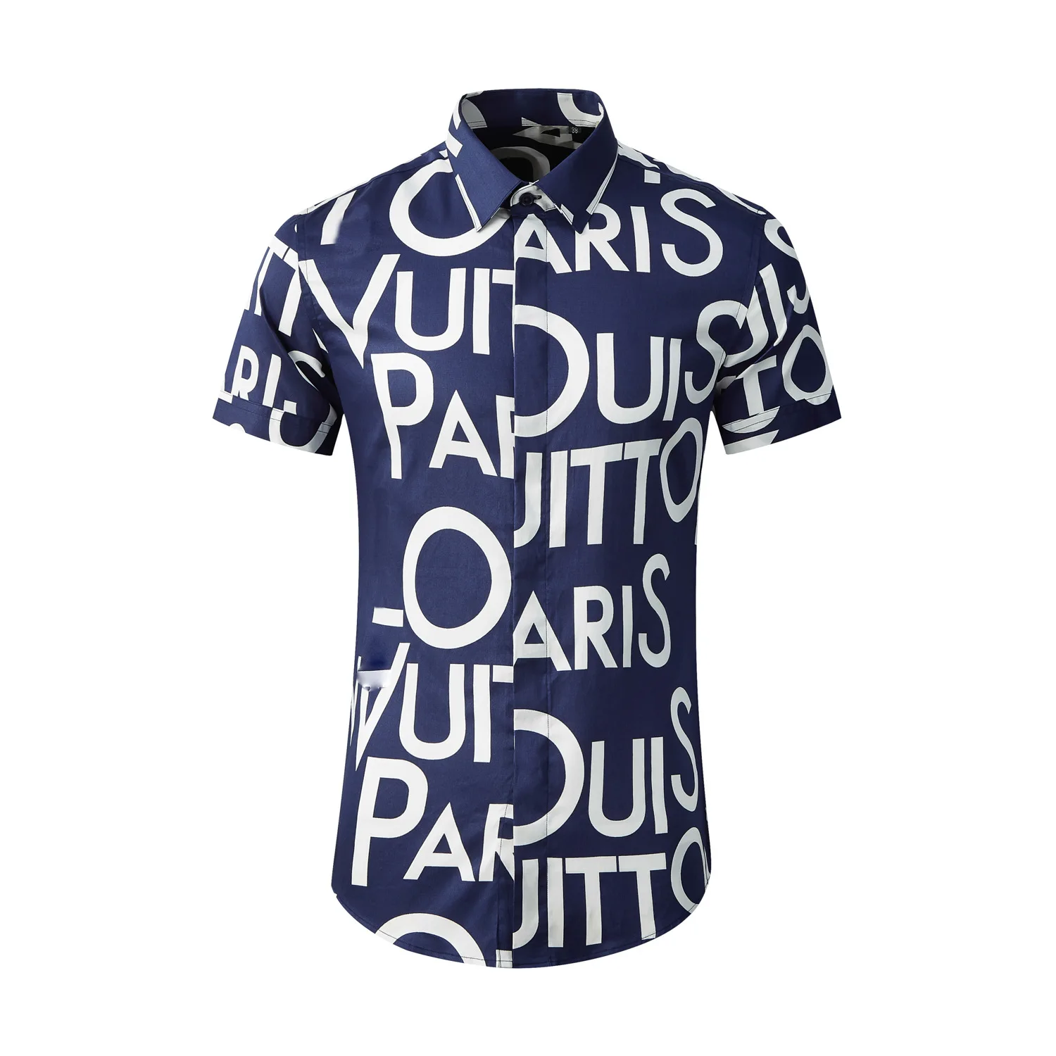 

Высококачественная Роскошная Гавайская Повседневная рубашка с украшениями, мужская пляжная летняя рубашка, мужская рубашка с коротким рукавом