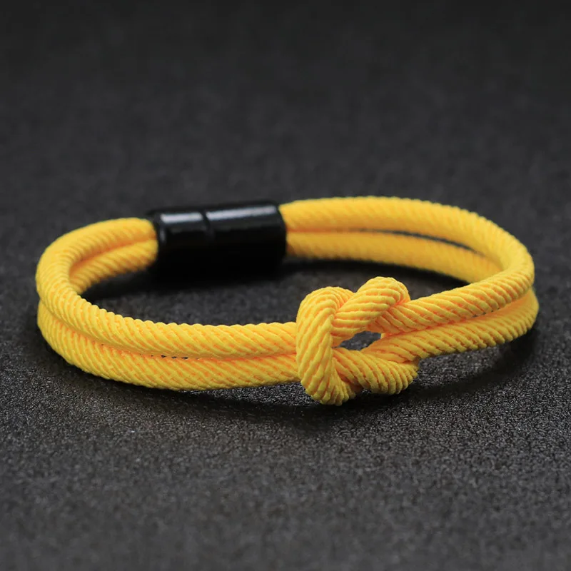 Браслет ручной работы с изображением Миланского узла 4 мм