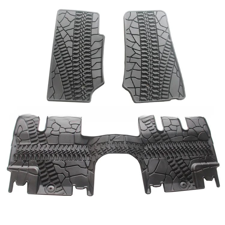 

Для JEEP Wrangler 07-2013 JK двухдверный четырехдверный напольный коврик интерьерный модифицированный ТПЭ напольный коврик аксессуары для модификац...