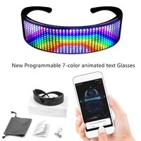 led luminous glasses futuristic electronic visor glasses light up glasses prop for festival bar performance fashion accessories
