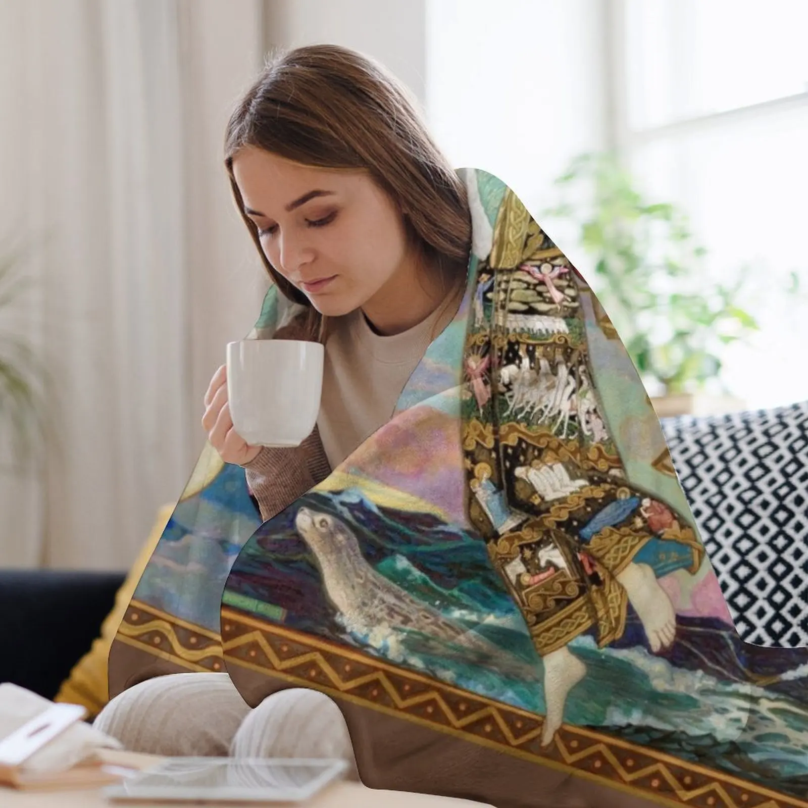 Одеяло Saint Bride Brigid of Kildare John Duncan зимние кровати роскошные утолщенные самые мягкие