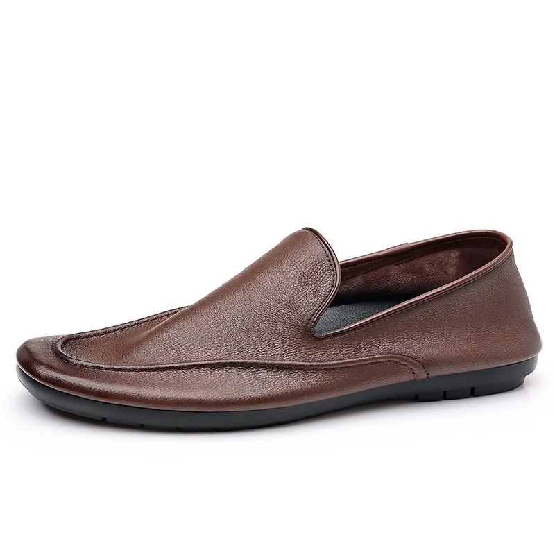 

Genuine Leather Men Loafers Dress Shoes Slip On Male Shoes Casual Shoes Man Party Wedding Footwear