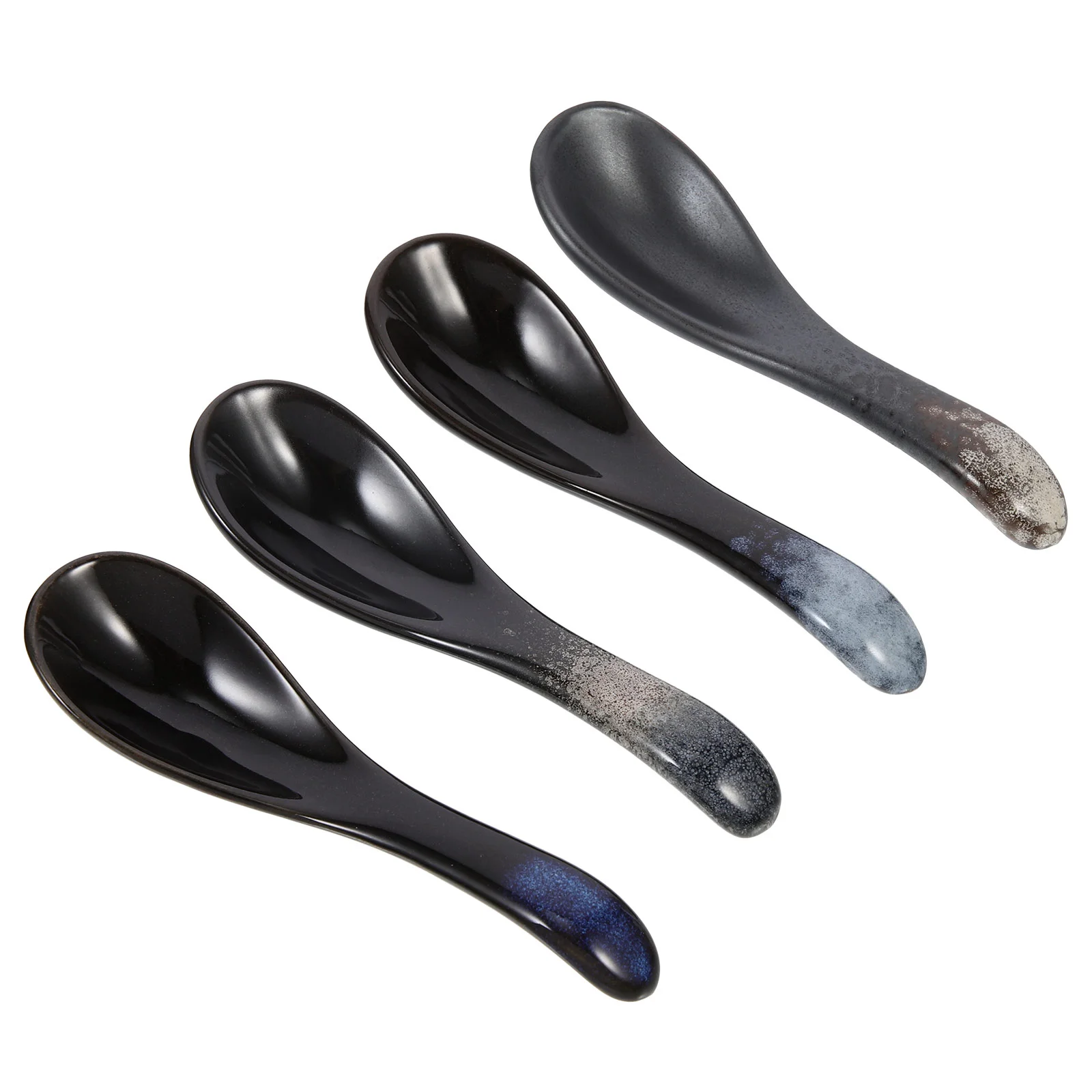 

Spoon Spoons Soup Ceramic Chinese Porcelain Japanese Rice Ramen Asian Serving Wonton Noodle Dinner Dessert Sugar Ice Cream Set