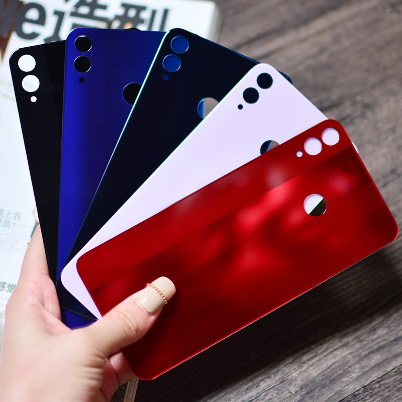 Прозрачное стекло для Honor 8X Крышка батарейного отсека Задняя стеклянная панель