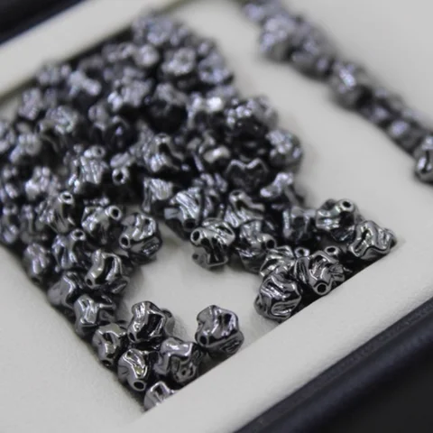 5 шт., ювелирные изделия «сделай сам», аксессуары из бисера, плиссированная маленькая танцевальная юбка в стиле барокко, однотонное ожерелье с отверстиями, браслет, бусины