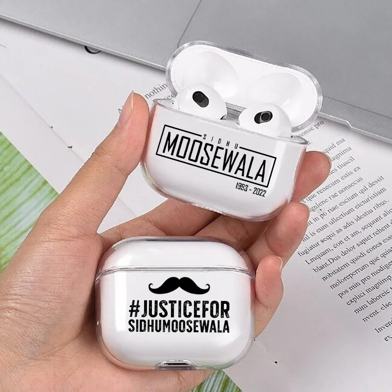 Чехол для наушников Legend Never Die Indian Rapper Sidhu ELK Wala чехол Apple Airpods 1 2 3 Pro Прозрачный AirPods -