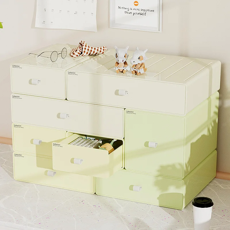 

Desktop Storage Drawer Cosmetics Organizer Stackable Combination Storage Box Skincare Products Makeup Brushes Storage Manager
