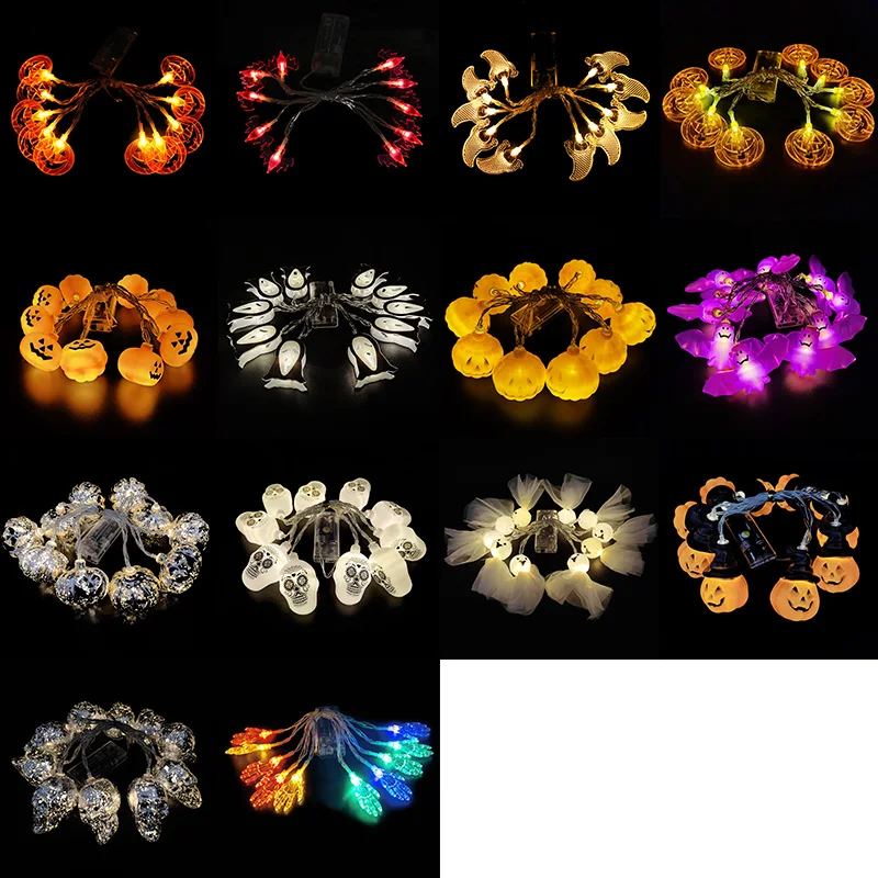 

Гирлянда светодиодсветодиодный для украшения вечеринки на Хэллоуин, 1,5 м