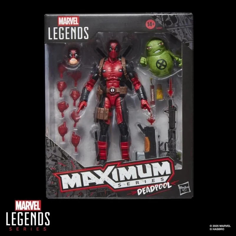 Фото Оригинальная коллекционная фигурка Hasbro Marvel Legends Maximum Series Дэдпул, 6-дюймовая, для мальчиков и девочек, подарок, коллекционная модель №2