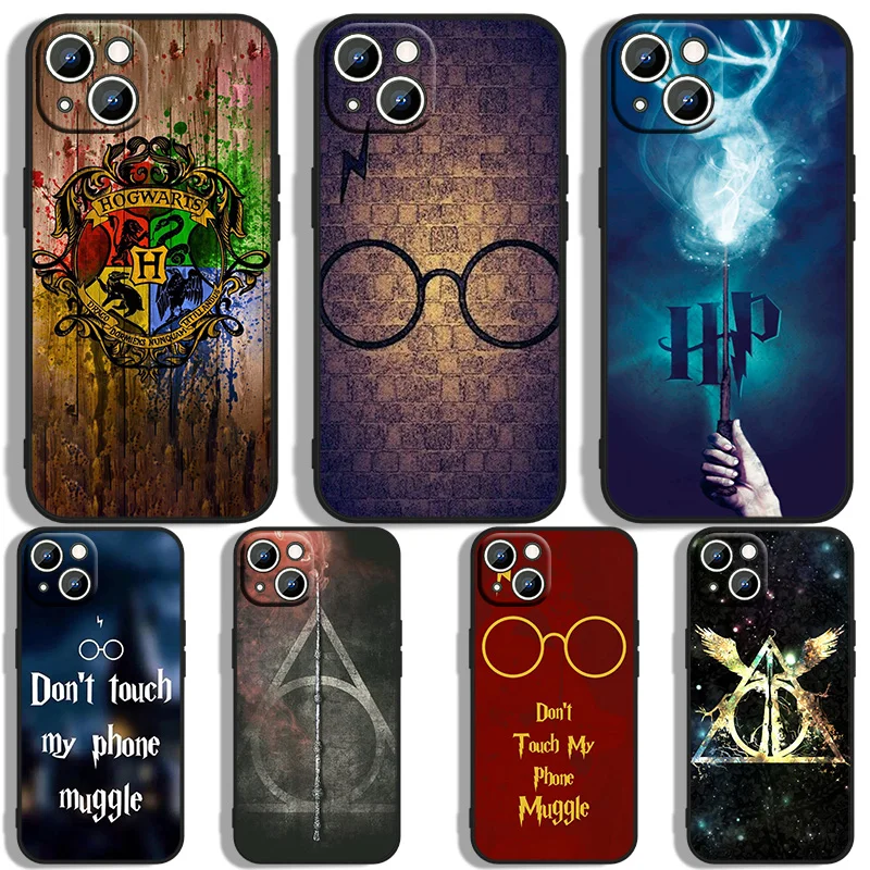 

Poster Harrys P-Potters Phone Case For Apple iPhone 14 13 12 11 XS XR X 8 7 6 6S 5 5S SE Pro Max Plus mini Black Cover