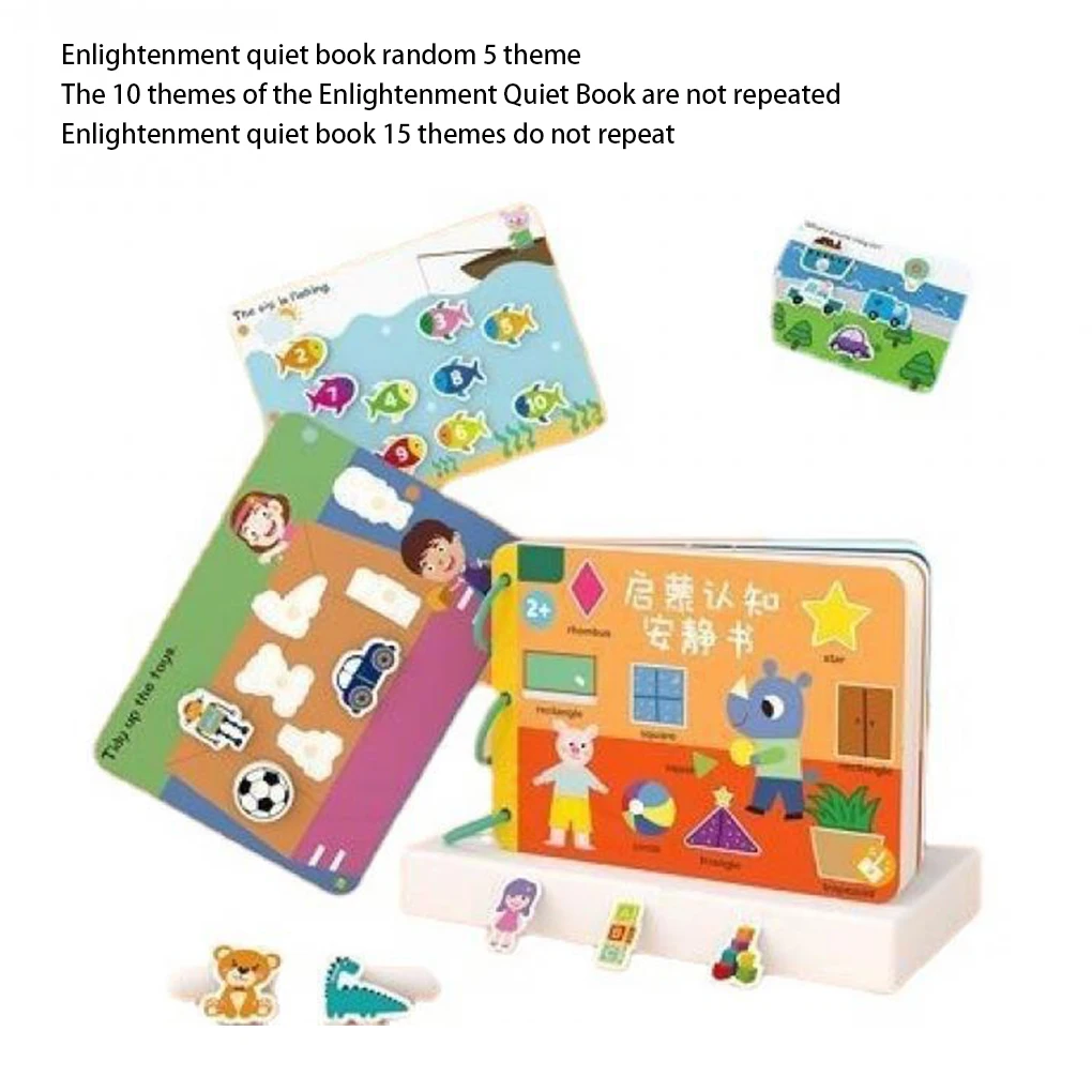 

Kids Paste Busy Book Toy Educational Children Sticker Toys Training School Teaching Interactive Entertainment 15 Themes