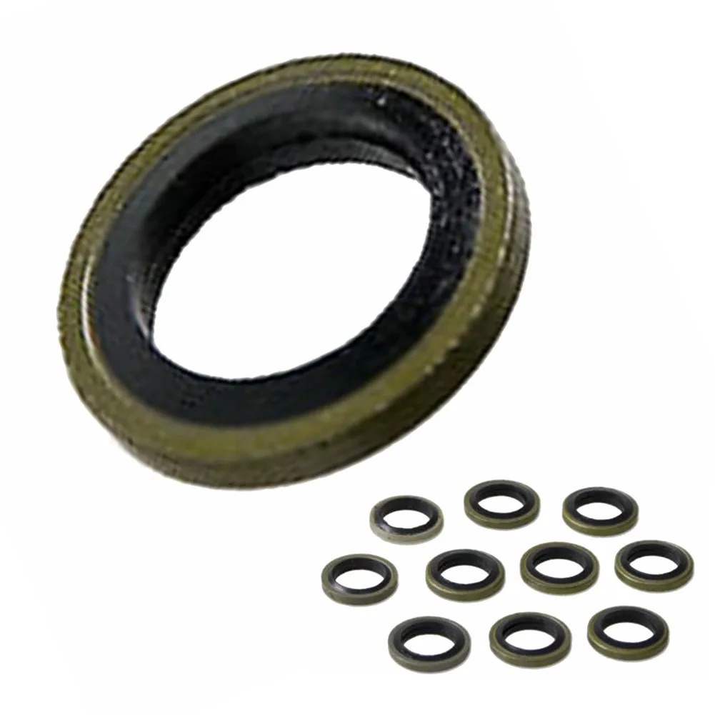 Oil Drain Plug Washer 10pcs 12/14mm Banjo Bolt Washers Sealed For Nissin Master Cylinders Calipers Replace Oem Gaskets |