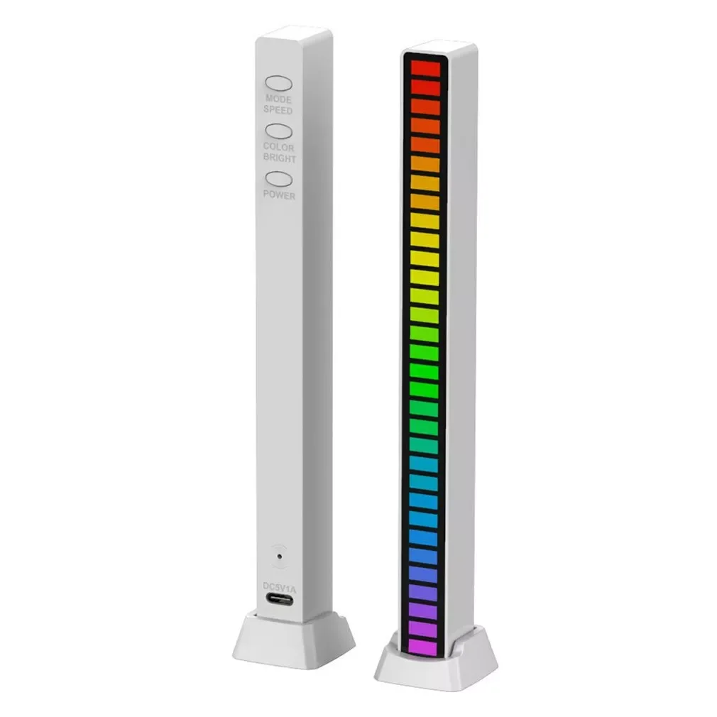 

RGB Sound-activated Rhythm Ambient Atmosphere Lamp APP Control Colorful LED Music Rhythm Night Light For Bar Car Home Decor