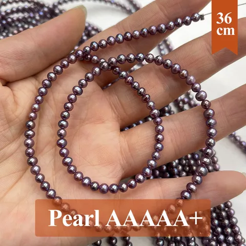 Натуральный жемчуг, бусины, круглые, 3-3,5 мм, 36 см