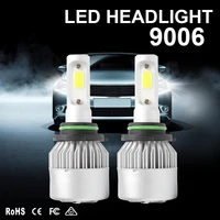 super white car h7 led headlights 6000k cool 72w 8000lm cob 9005 9006 auto bulbs diodes automobiles parts h1 h4 h8 h3 h11 lamps