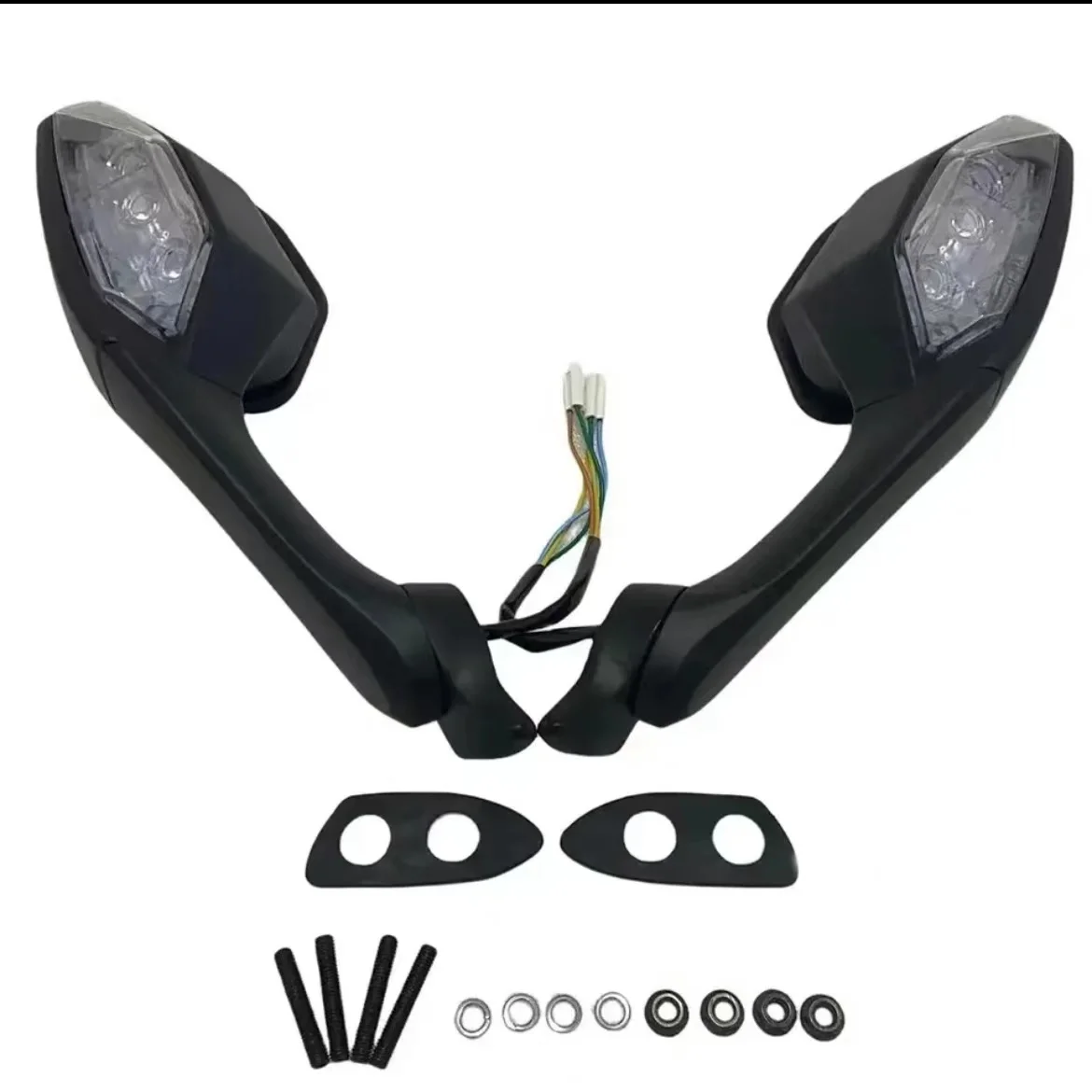 Зеркало заднего вида для мотоцикла YZF R1Black L &amp R с указателями поворота YAMAHA R1 R6 YZF-R1
