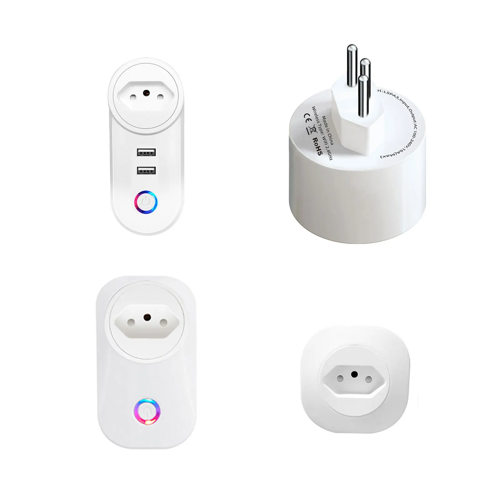 

BR 16A WiFi Smart Plug Brazil WiFi Smart Socket Support Tuya Smart APP Wireless Remote Control Timer Power Switch Plug