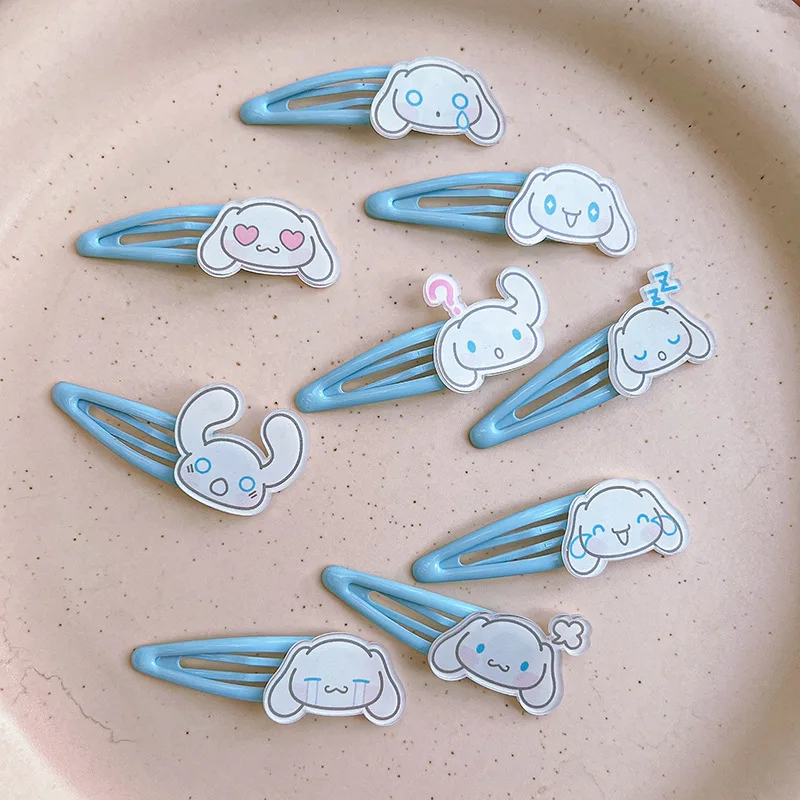 

Cinnamoroll Kawaii Girl's Heart Sweet Children's Hair Clip Women Anime Sanrioed Cute Hair Accessories Headdress Children's Gifts