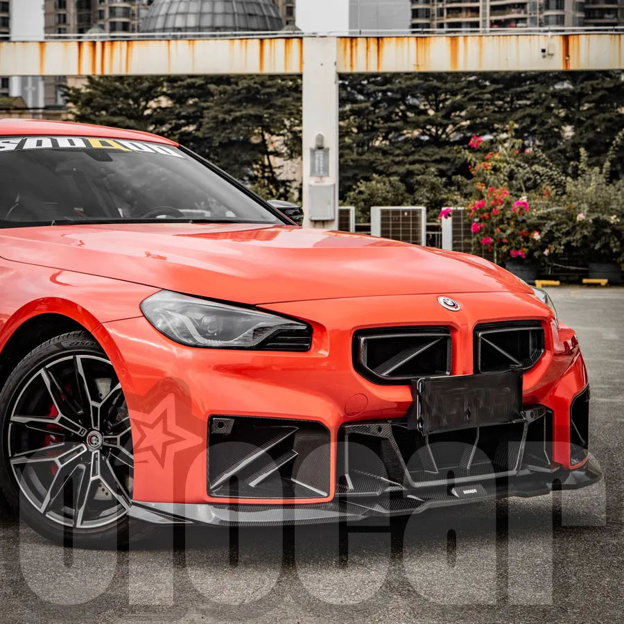 Oiomotors SQ V2 Стильный сухой углеродный передний спойлер для BMW G87 M2