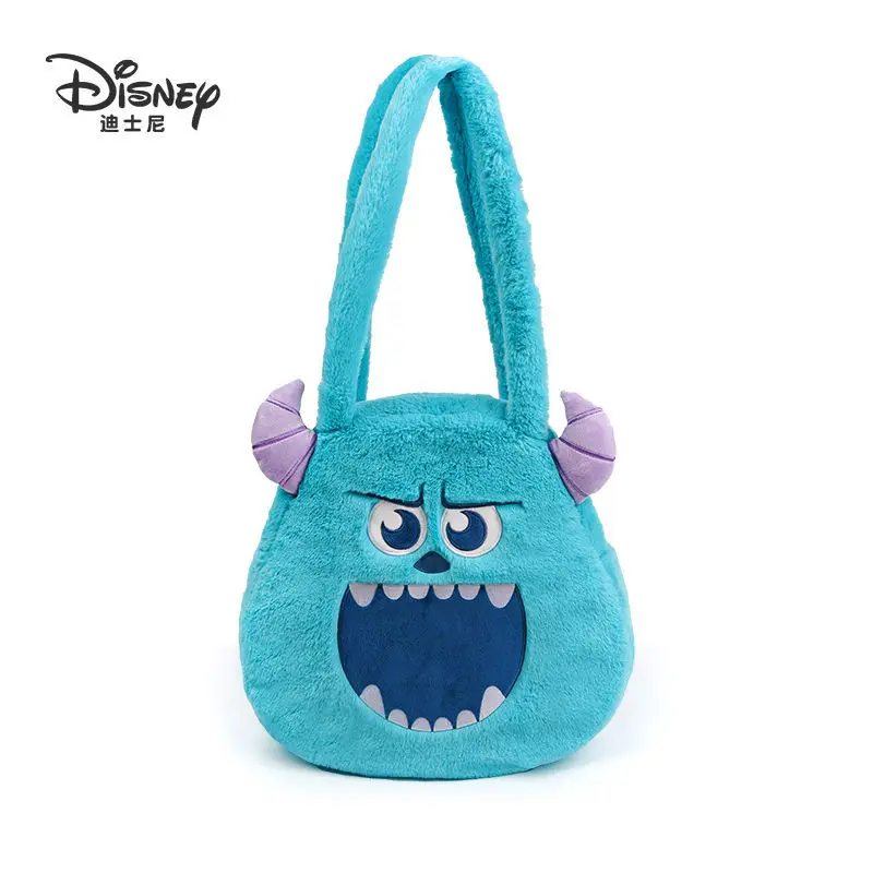 

Disney Kawaii Movie Monsters University Fuzzy Plush Messenger Bag Shoulder Bag Shopping Bag Large Capacity Sullivan Class